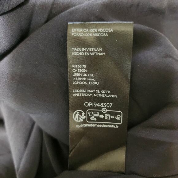 Anthropologie Dress Womens 22 Sleeveless Draped-Back Animal Tiger Slip Mob Wife - Picture 9 of 10